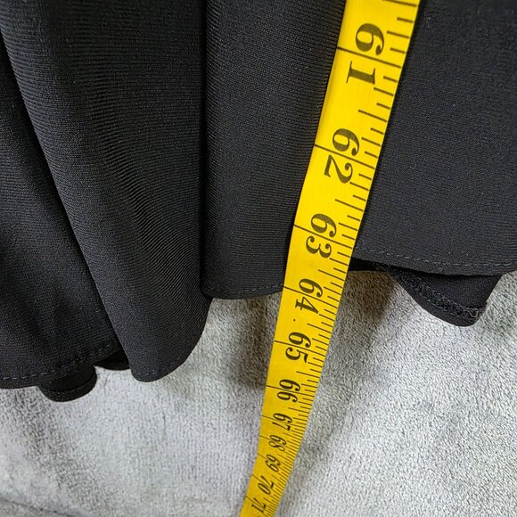 Womens Betsy & Adam Black & Gold Embroidered Evening Gown Polyester Stretch 14W - Picture 11 of 12